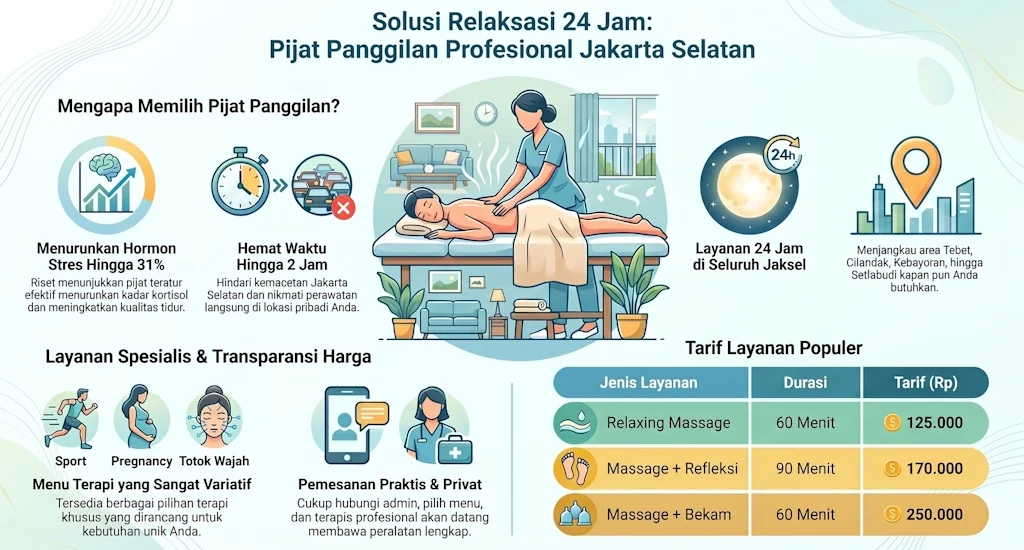 Pijat Panggilan Jakarta Selatan 24 Jam